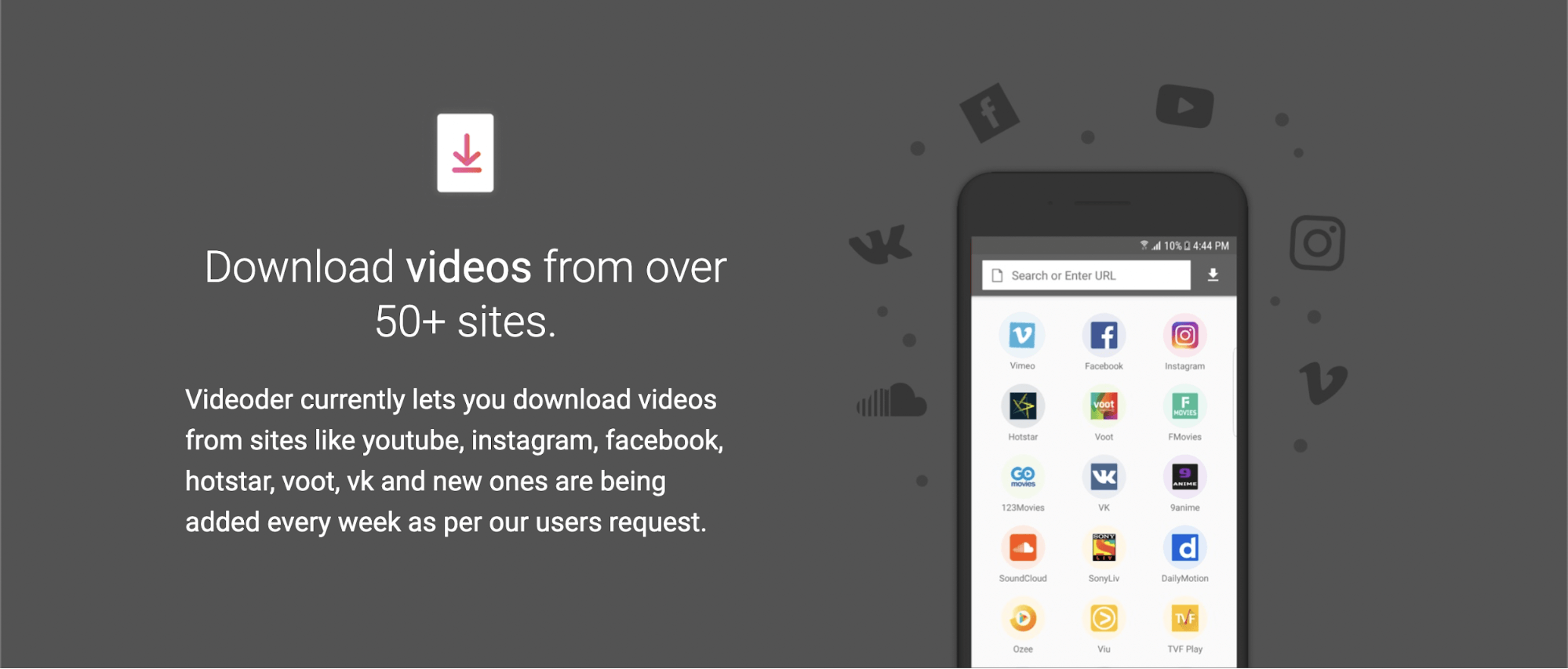 videoder video downloader